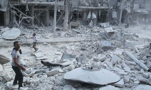 Thành phố chết Aleppo tan hoang qua ảnh