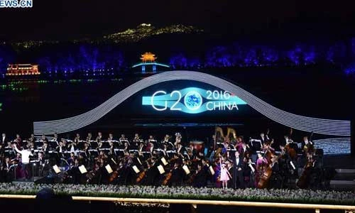 Ảnh: Lễ chào mừng Hội nghị thượng đỉnh G20 ở Hàng Châu