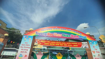 Cty Định Bình thi công nâng cấp trường mầm non Núi Tượng