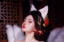 Cosplay Ahri bản “promax” của Thiên Thy gây bão mạng