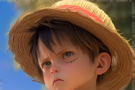 Fan “lụi tim” với phiên bản nhí siêu cưng của Luffy, Gojo