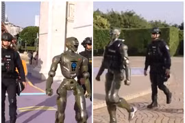 Robot “kẻ hủy diệt” tuần tra cùng cảnh sát Trung Quốc 