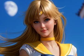 AI tái tạo Thủy Thủ Mặt Trăng với vẻ đẹp bốc lửa 