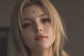 AI tái hiện Tsunade cực phẩm, fan Naruto "mất máu" hàng loạt