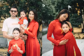 Gia đình siêu mẫu Hà Anh mừng Tết Độc lập, gây sốt với khoảnh khắc cực đẹp