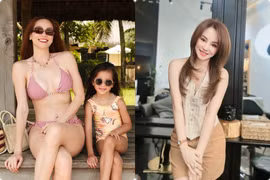 Hot face sao Việt: Hồ Ngọc Hà cùng con gái khoe chân dài