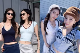 [GALLERY] Kỳ Duyên - Thiên Ân 'như sinh đôi' khi du lịch Hàn Quốc