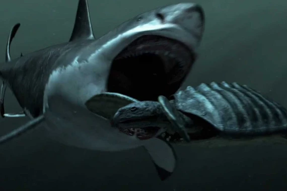 Hé lộ sức mạnh kinh hoàng của cá mập Megalodon khổng lồ tuyệt chủng