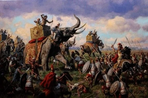 Voi chiến Carthage nghiền nát quân La Mã