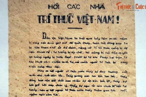 Khí thế Cách mạng Tháng 8 qua những tờ truyền đơn lịch sử