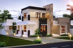 10 mẫu biệt thự mái bằng đẹp nhất 2018