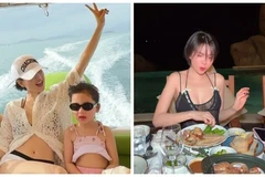 “Nữ hoàng nội y” Ngọc Trinh khoe nghỉ dưỡng sang chảnh