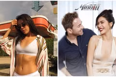 Minh Tú chăm diện đồ hở khoe body, hạnh phúc bên chồng Tây