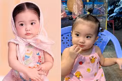 Con gai út Khánh Thi - Phan Hiển xinh như búp bê