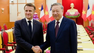 Tổng Bí thư Tô Lâm tiếp Tổng thống Pháp Emmanuel Macron