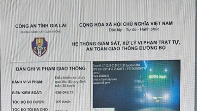 Công An Gia Lai xử lý 2 trường hợp vượt tốc độ "khủng"
