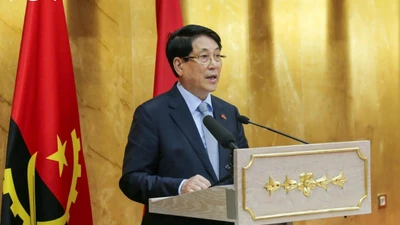 Chủ tịch nước Lương Cường phát biểu tại Quốc hội Angola