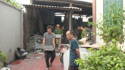 Công an Bắc Ninh phát hiện cơ sở cô đúc nhôm trái phép gây ô nhiễm