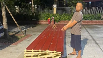 Tạm giữ người đàn ông nửa đêm mang xe lôi đi trộm tôn