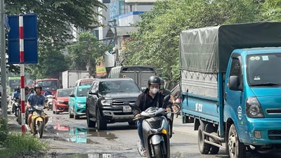 Cận cảnh đường hơn 2km ở Hà Nội gần 10 năm chưa làm xong