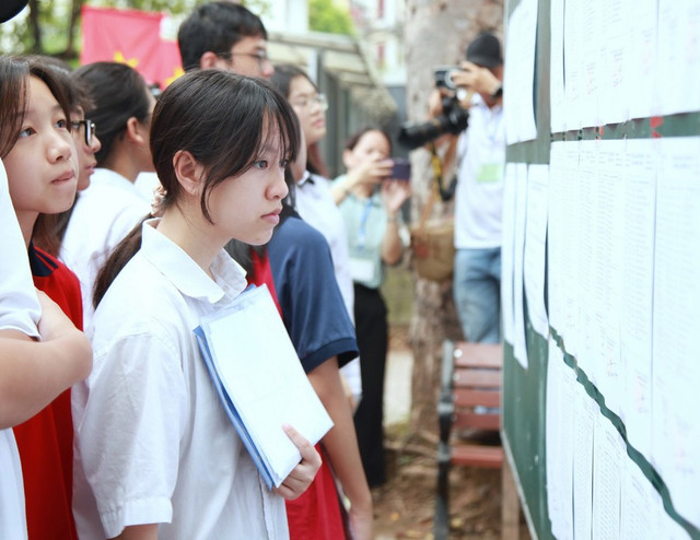 Thí sinh dự thi vào lớp 10 tại Hà Nội năm 2025/Ảnh GD&TĐ. Thí sinh dự thi vào lớp 10 tại Hà Nội năm 2025/Ảnh GD&TĐ.