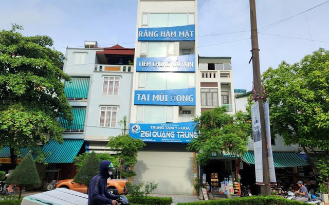 Phòng khám tai mũi họng nơi xảy ra sự cố. Ảnh CTV/Nguồn vietnamnet 1-4512.jpg