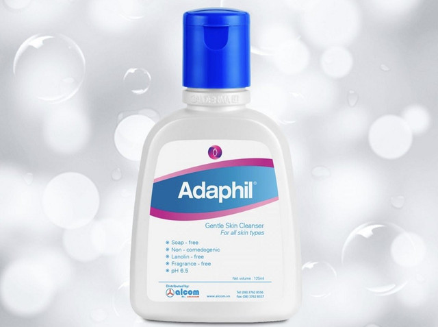 Sản phẩm Adaphil Gentle Skin Cleanser - chai 125ml được giới thiệu trên website Công ty TNHH MTV sản xuất dược - mỹ phẩm Gamma. (Ảnh chụp màn hình). anh-1.jpg