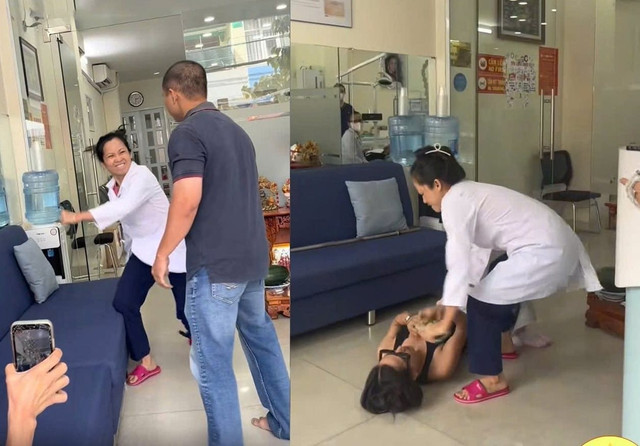 Chủ cơ sở nha khoa hành hung khách hàng - Ảnh congly.vn Chủ cơ sở nha khoa hành hung khách hàng - Ảnh congly.vn