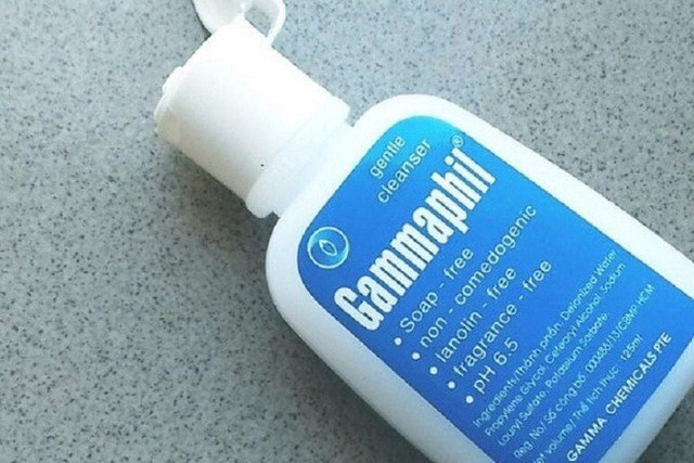 Sữa rửa mặt Gammaphil do Công ty GAMA phân phối/Ảnh thuonggia Sữa rửa mặt Gammaphil do Công ty GAMA phân phối/Ảnh thuonggia