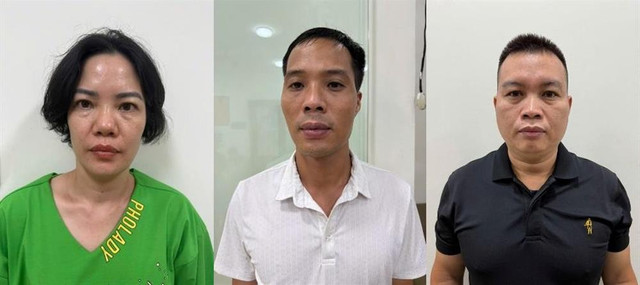 Các đối tượng bị tạm giữ. Ảnh: CACC 1.jpg