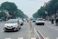 Khôi phục dải phân cách cứng để giảm ùn tắc giao thông tại Việt Trì