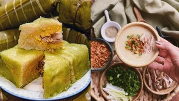 Lẩu cháo bánh chưng món ngon lạ miệng giúp 'giải cứu' đồ Tết