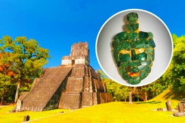 Mở lăng mộ vua Maya, kinh ngạc phát hiện mặt nạ ngọc bích kì dị