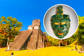 Mở lăng mộ vua Maya, kinh ngạc phát hiện mặt nạ ngọc bích kì dị