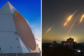 Radar AN/FPS-132 trong một cuộc tấn công tên lửa của Iran.