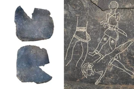 Tấm bia đá khắc hình ảnh lạ lùng từ nền văn minh cổ 