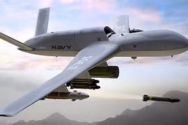 UAV MQ-20 phóng tên lửa - hình minh họa