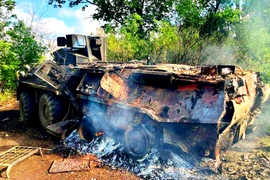 Phiên bản BTR-82 đặc biệt của Nga bị phá hủy ở Ukraine