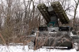 Ảnh tư liệu: Hệ thống phòng không 9K35 Strela-10 (Arrow) của Nga (Ảnh: Sputnik / Sergey Averin)