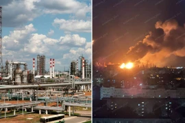 UAV Ukraine xuyên thủng phòng không Nga, nhà máy lọc dầu Volgograd bùng cháy