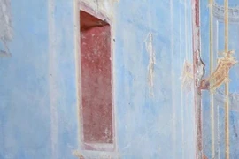 Căn phòng màu xanh hiếm thấy sau gần 2.000 năm bị núi lửa chôn vùi