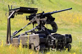 Với trọng lượng 620 kg khi chở đầy hàng, Robot chiến trường NUMO có thể mang tải trọng lên tới 300 kg, khiến nó trở thành lựa chọn linh hoạt cho cả nhiệm vụ tiếp tế chiến đấu và sơ tán. Ảnh: @Tank Bureau.