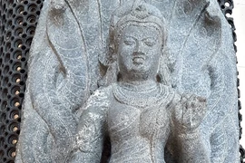 Phát hiện sửng sốt tượng nữ thần rắn Nag Devi 1.300 năm