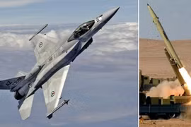 Tiêm kích F-16E của Không quân UAE và vụ phóng tên lửa Fateh-110 của Iran.