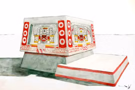 Bàn thờ cổ sơn màu Maya xuất hiện, làm sáng tỏ nghi lễ huyền bí