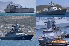 Nam Phi đang đăng cai cuộc diễn tập hải quân đa quốc gia do Trung Quốc dẫn đầu với sự tham gia của Nga và Iran, diễn ra gần các tuyến hàng hải chiến lược quanh Mũi Hảo Vọng, nhấn mạnh sự gia tăng hợp tác hàng hải dọc theo một tuyến thương mại toàn cầu then chốt (Nguồn ảnh: Mạng xã hội / Reuters).