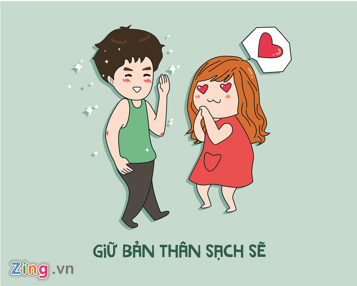 Không nhất thiết phải điển trai, nhưng giữa anh chàng sạch sẽ, gọn gàng và một người luộm thuộm, nhếch nhác - con gái sẽ chọn ai - điều này dễ trả lời quá rồi.