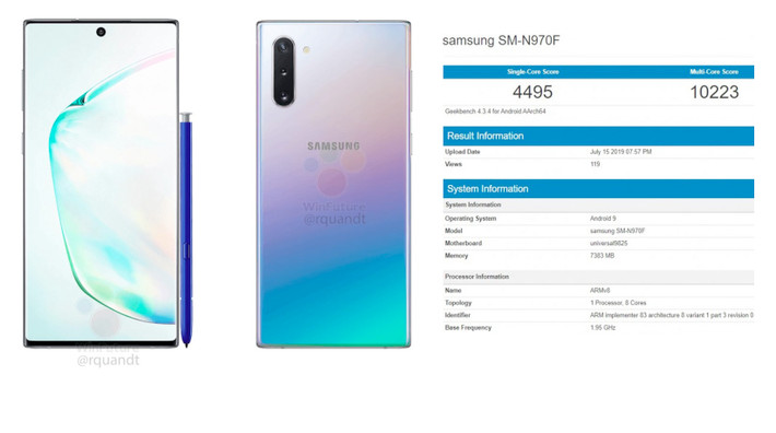 Đây không phải là lần đầu mẫu flagship Hàn Quốc lộ sức mạnh. Tháng trước, cũng trên Geekbench, điểm test hiệu năng của một thiết bị mang mã hiệu SM-N976B, với chip và dung lượng RAM tương tự, đã bị phát hiện.