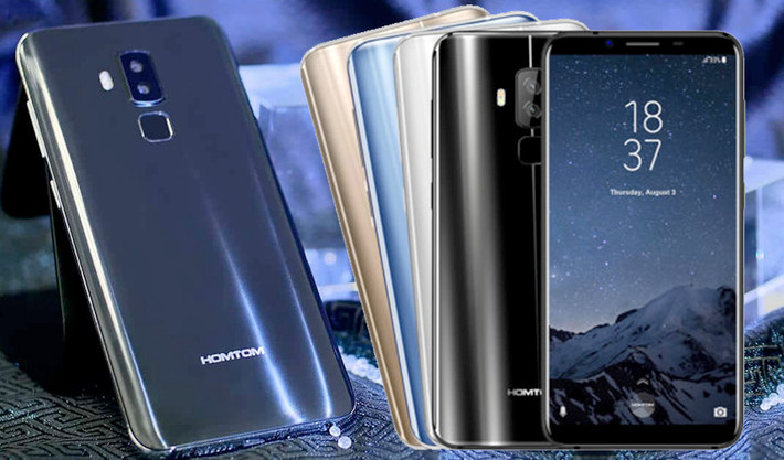 Homtom S8: Vẫn là một chiếc điện thoại với màn hình tràn cạnh, tỷ lệ hiển thị 18:9 với kích thước lớn 5,7”. Máy chỉ được trang bị con chip phổ thông MediaTek MT6750T cho tốc độ xử lý 1.5 GHz, 4GB RAM và bộ nhớ trong dung lượng 64GB. Ngoài ra, mẫu điện thoại này sở hữu camera selfie 13 MP, camera kép phía sau với độ phân giải 16 + 5 MP.