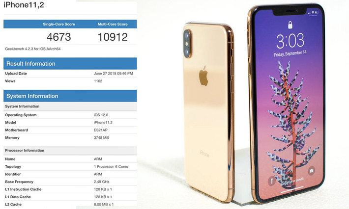 Trong các thử nghiệm tương tự của Geekbench, iPhone XS Max đã đạt 4.798 điểm đơn nhân và 11.216 điểm đa nhân, đánh bại hoàn toàn chiếc Galaxy Note 10+ chưa ra mắt của Samsung.